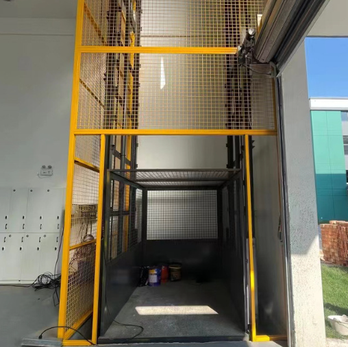 石家庄导轨式升降机助力物流园破解运输难题